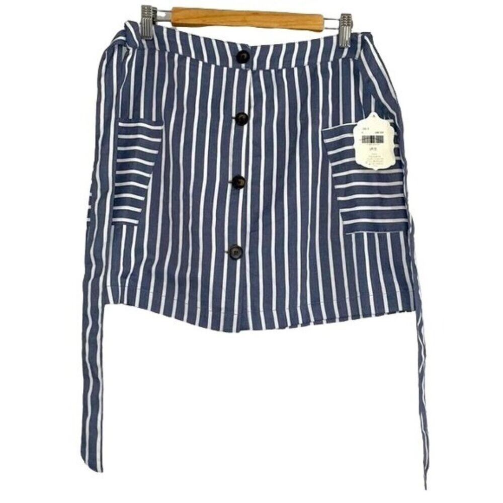 Altar'd State Medium Striped Button Down Skirt